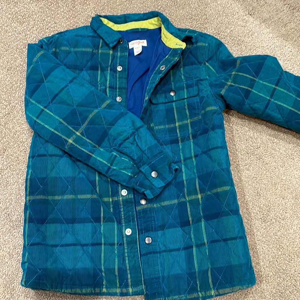 Cat and Jack winter flannel shirt jacket size 6/7